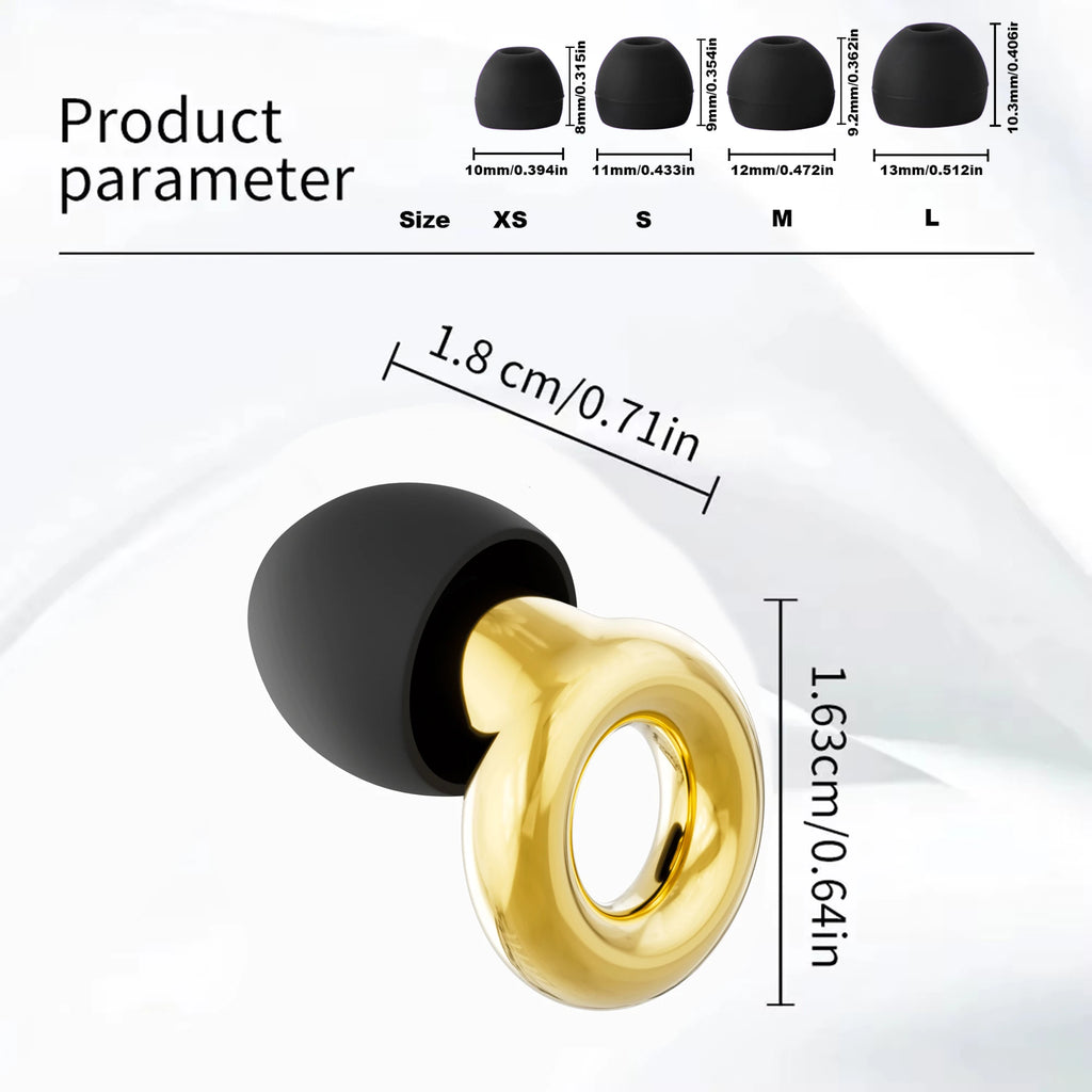 Anti-Noise Earplug Triple Layer Silicone Ear Protector Noise Filter Sleep Swimming Canceling Noise Waterproof Mute Earplugs Box