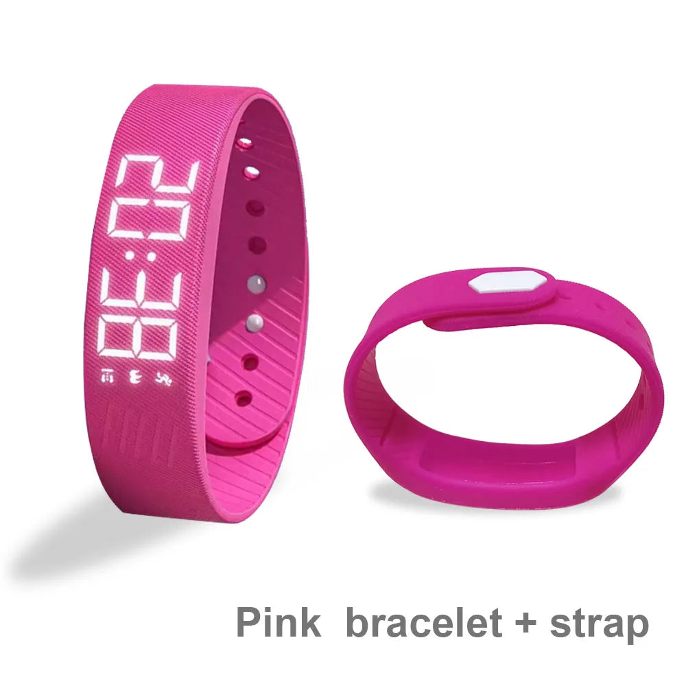 Vibrating Alarm Smart Band – Step & Calorie Tracker
