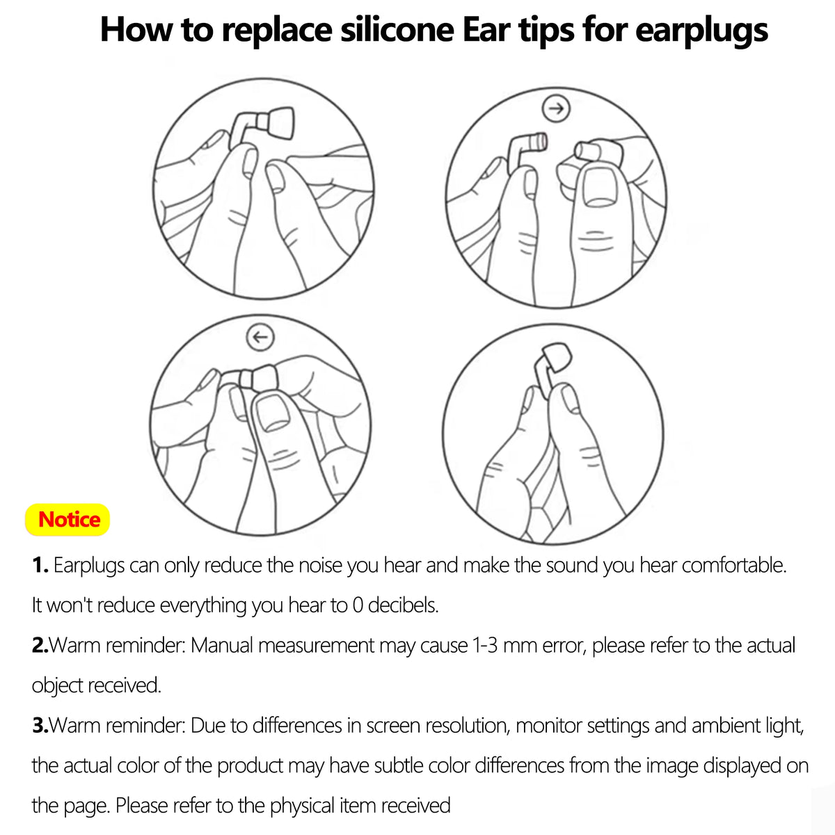 Anti-Noise Earplug Triple Layer Silicone Ear Protector Noise Filter Sleep Swimming Canceling Noise Waterproof Mute Earplugs Box