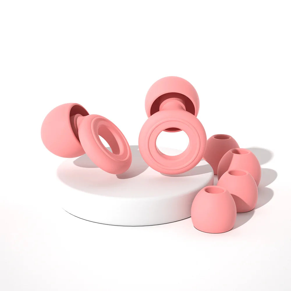 Reusable Silicone Ear Plugs for Sleep & Swimming – Noise Reducing
