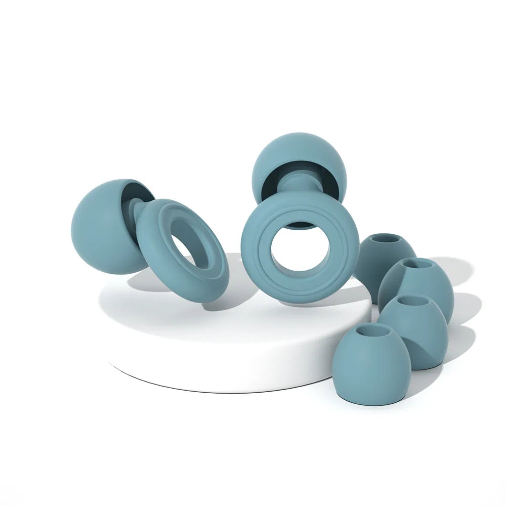 Reusable Silicone Ear Plugs for Sleep & Swimming – Noise Reducing