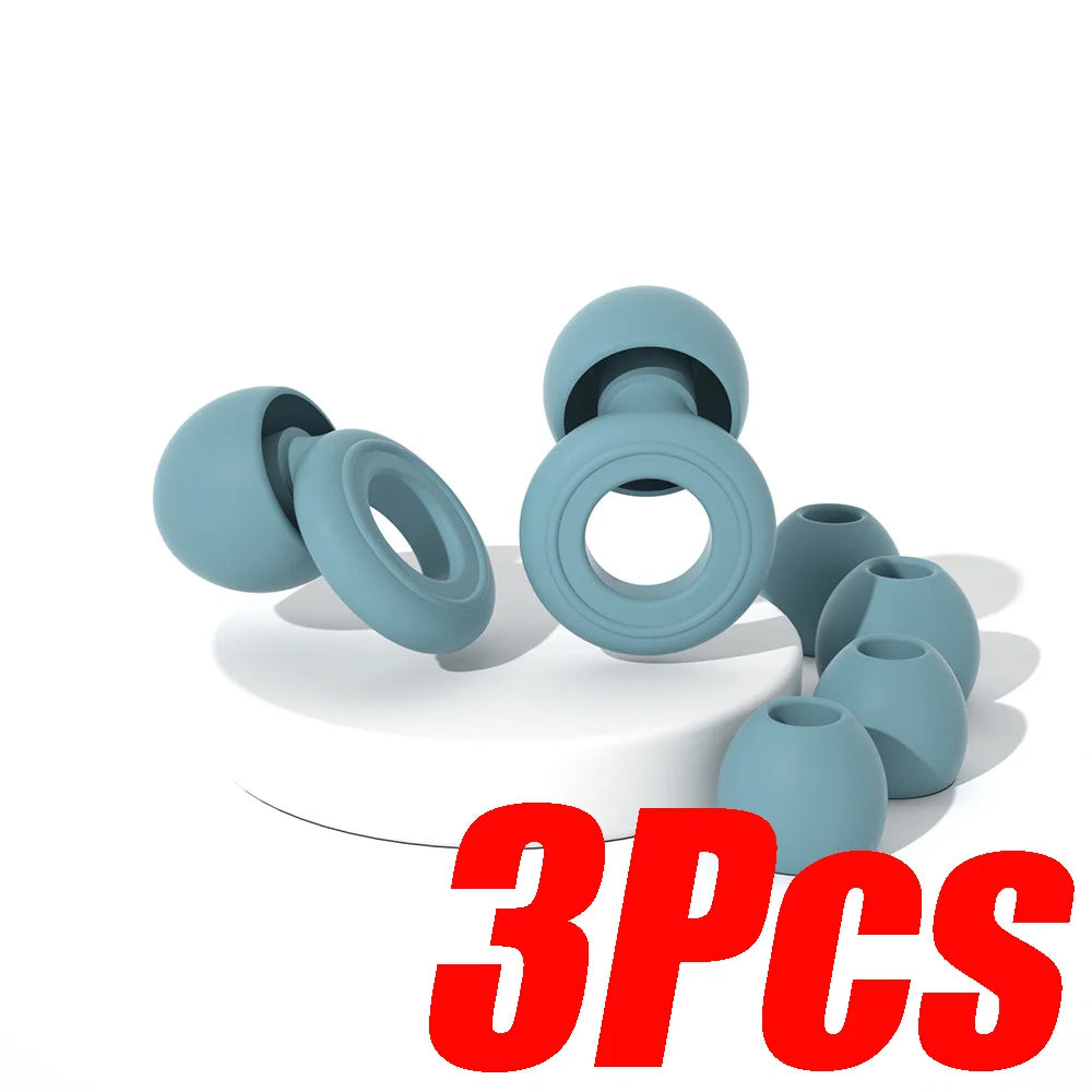 Reusable Silicone Ear Plugs for Sleep & Swimming – Noise Reducing