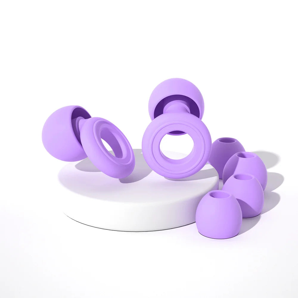Reusable Silicone Ear Plugs for Sleep & Swimming – Noise Reducing