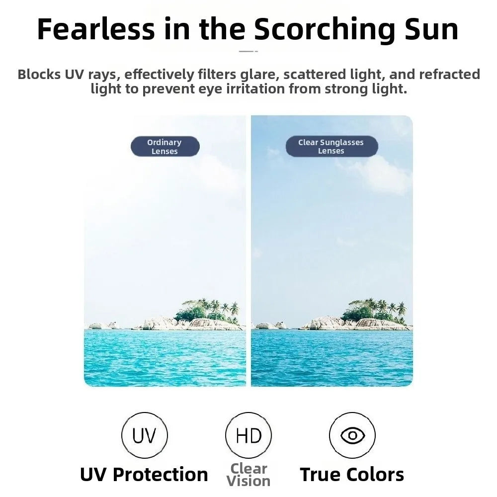 ND9 Anti-UV Sunglasses 9 Level Dimming Retro Adjustable Dimming Sunglasses with Glasse Case Round Fishing Sunglasses Fishing