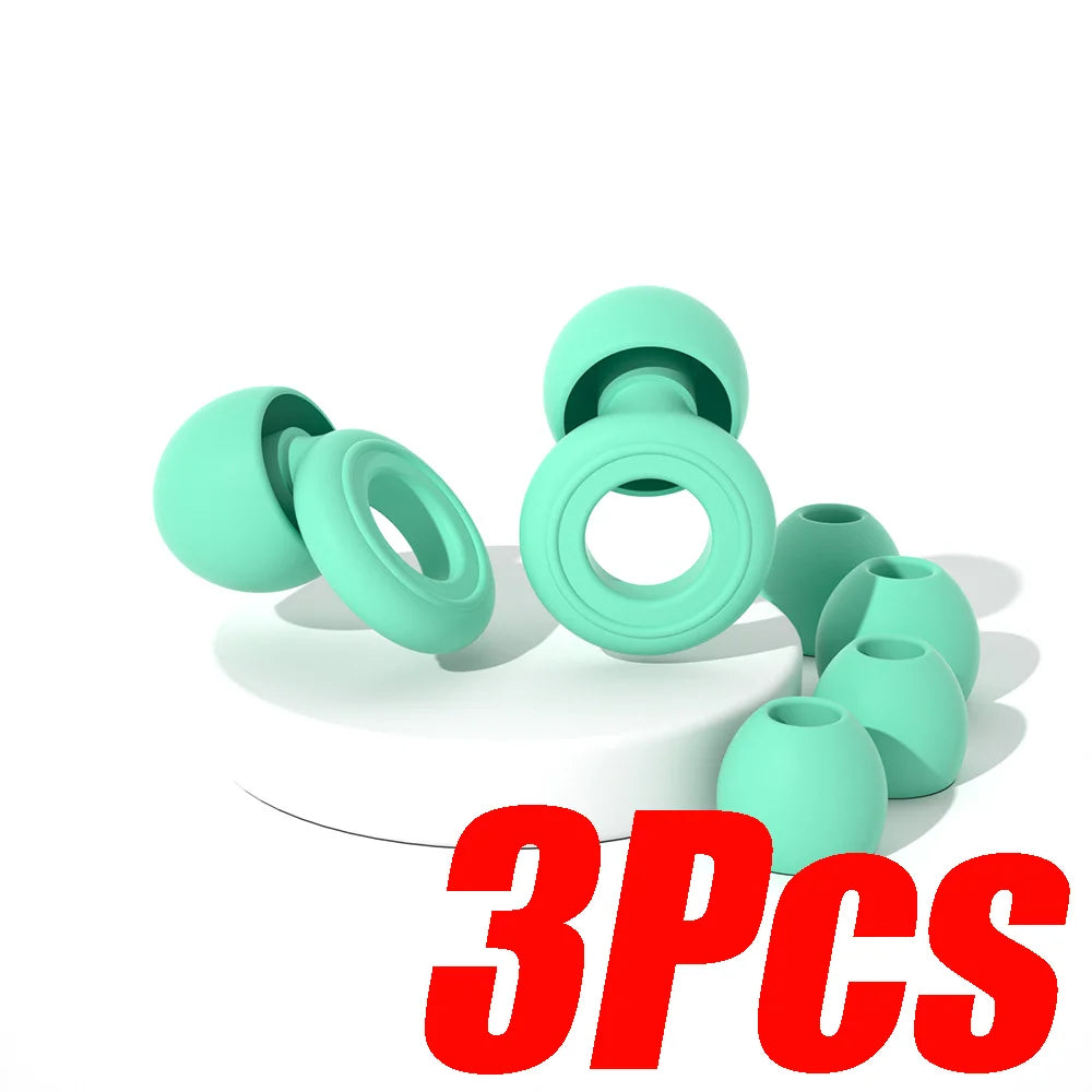 Reusable Silicone Ear Plugs for Sleep & Swimming – Noise Reducing