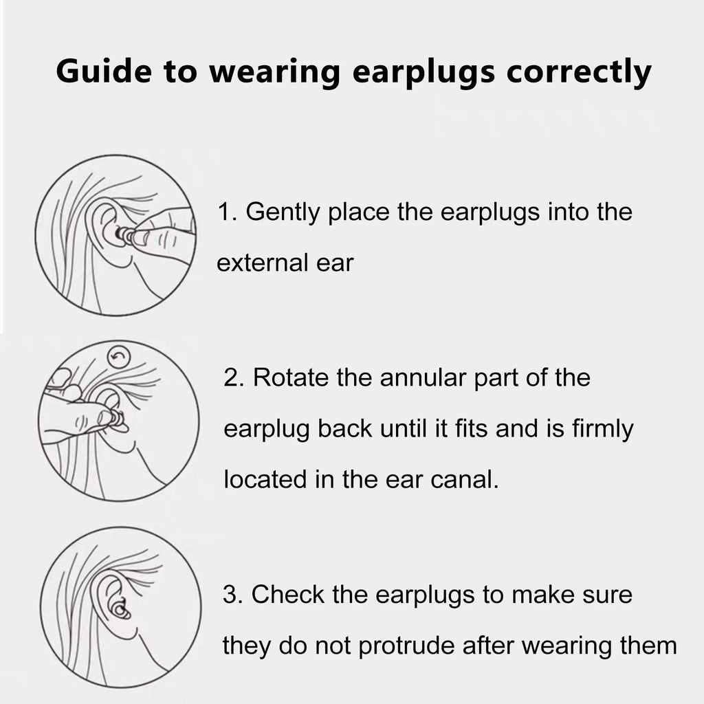 Anti-Noise Earplug Triple Layer Silicone Ear Protector Noise Filter Sleep Swimming Canceling Noise Waterproof Mute Earplugs Box