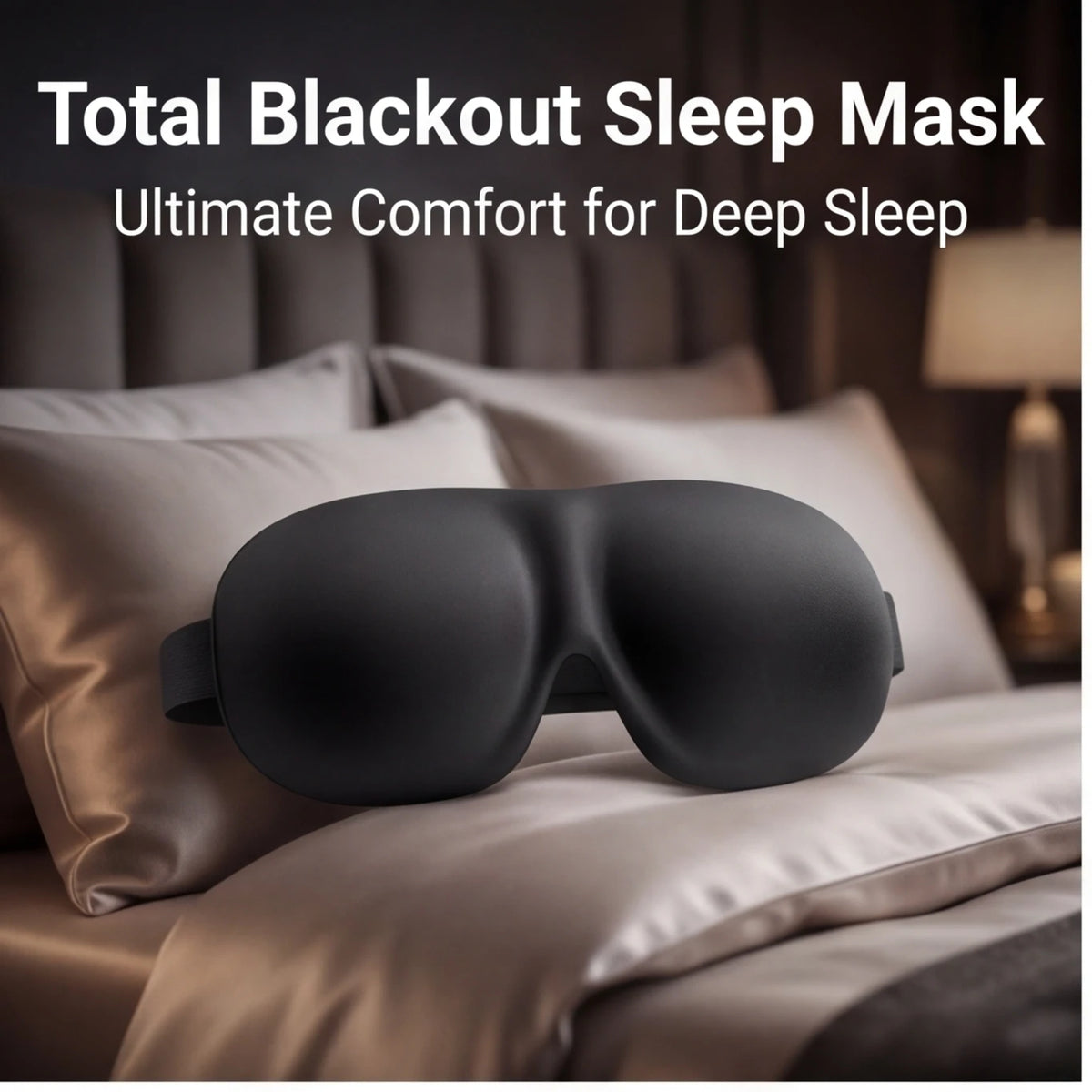 Breathable 3D Sleep Mask – Adjustable, Light-Blocking, Unisex