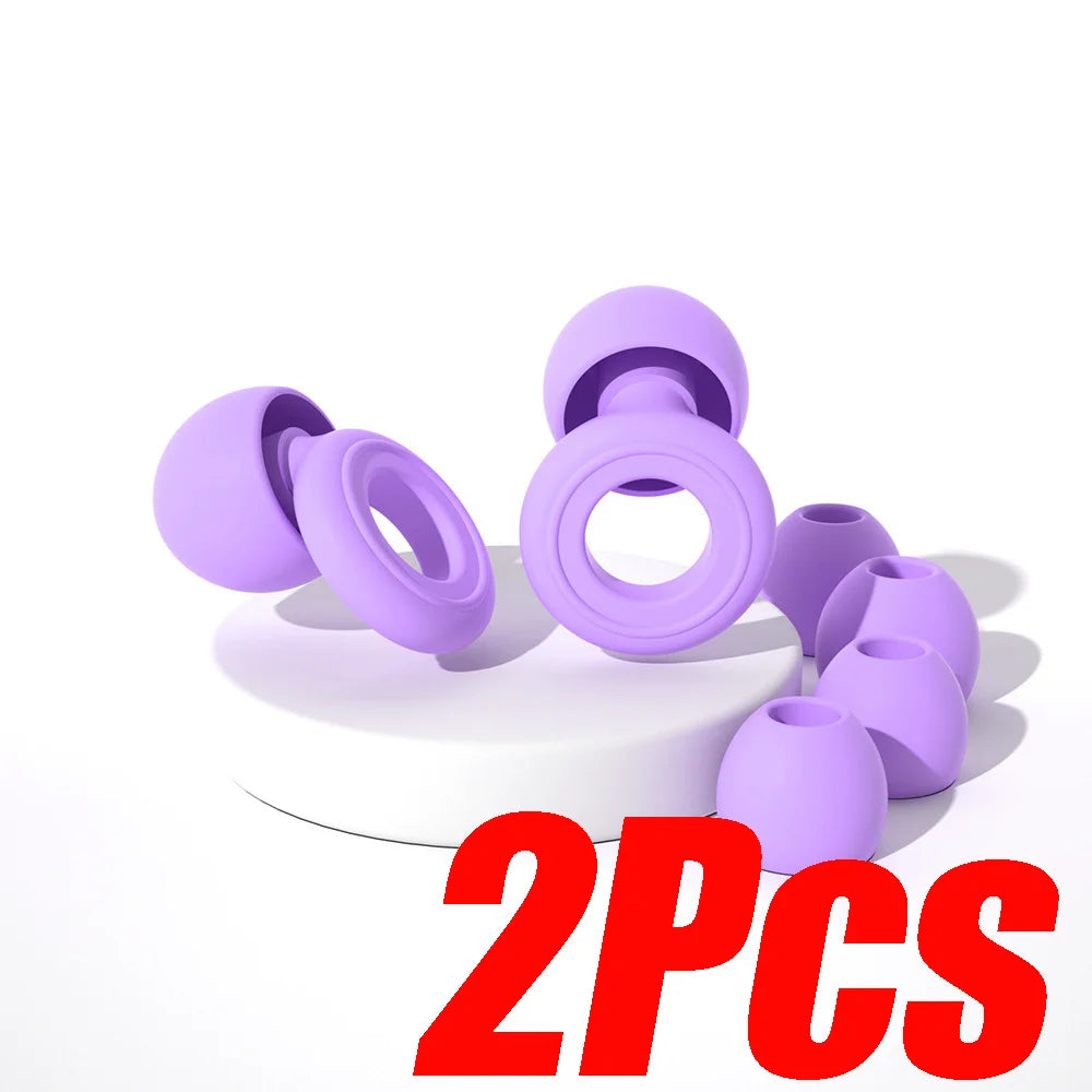Reusable Silicone Ear Plugs for Sleep & Swimming – Noise Reducing